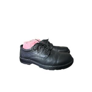 Thorogood Flex Black Slip On Black Leather Shoes Sz 14 M Big Tall Slip Resistant